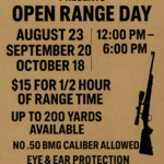 OPEN RANGE DAY